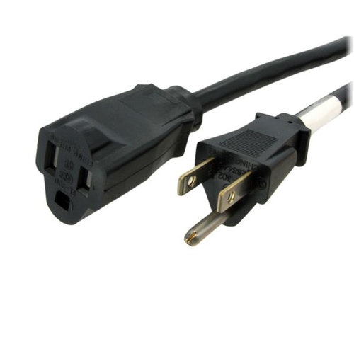 Cable StarTech.com PAC101146 – Extensor – 1.8 M – 14 AWG – NEMA 5-15R a NEMA 5-15P – PAC101146