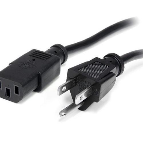 Cable de Poder StarTech.com PXT10112 – C13 a NEMA 5-15P – 3.6m – Negro – PXT10112