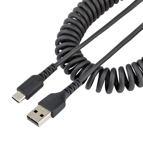Cable StarTech.com – USB-A a USB-C – Espiral – 1M – R2ACC-1M-USB-CABLE
