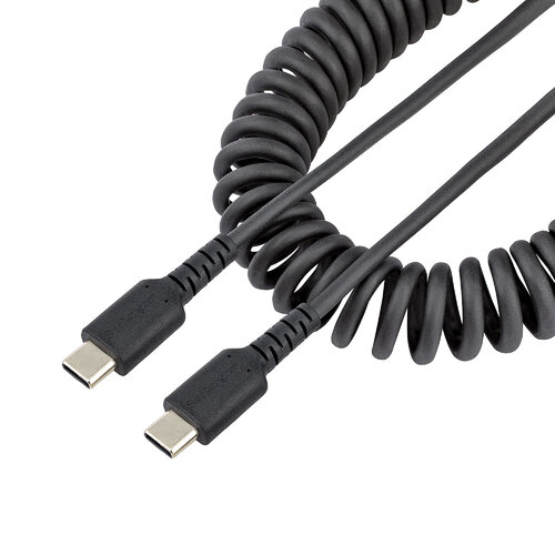 Cable StarTech.com – USB-C a USB-C – Espiral – 50cm – R2CCC-50C-USB-CABLE