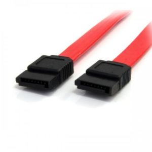 Cable SATA StarTech.com SATA18 - SATA 3 - 7 Pines - 45 cm - 6 Gbit/s - Rojo con Negro - SATA18