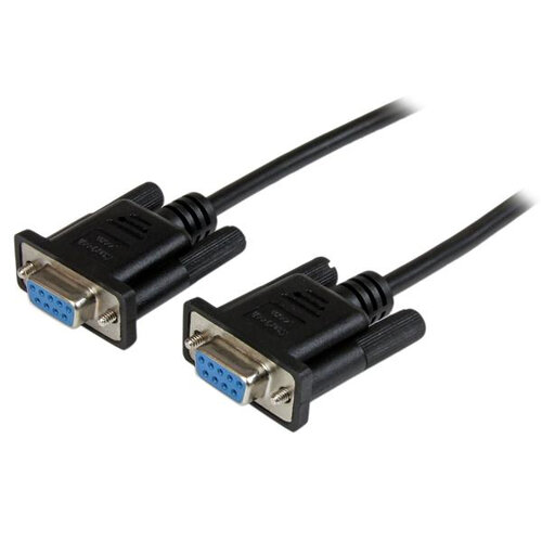 Cable Nulo de Módem StarTech.com – RS232 DB9 – 2m – Hembra a Hembra – SCNM9FF2MBK
