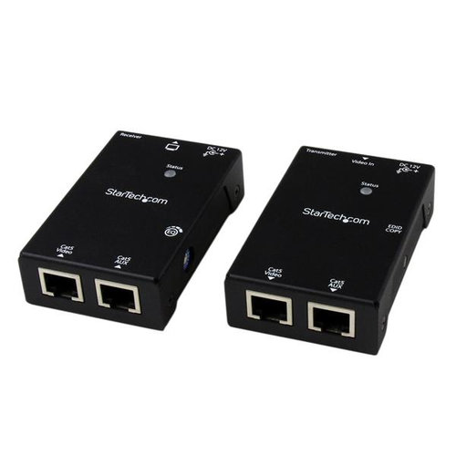 Kit Extensor de Video y Audio StarTech.com HDMI por Cable UTP – Cat5 – Cat6 RJ45 con Power over Cable – 50m – ST121SHD50