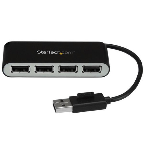 Hub StarTech.com ST4200MINI2 – USB 2.0 – 4 Puertos – Negro – ST4200MINI2