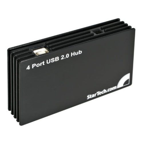 HUB Concentrador StarTech.com ST4202USB – USB 2.0 – Compacto 4 Puertos – Negro – ST4202USB