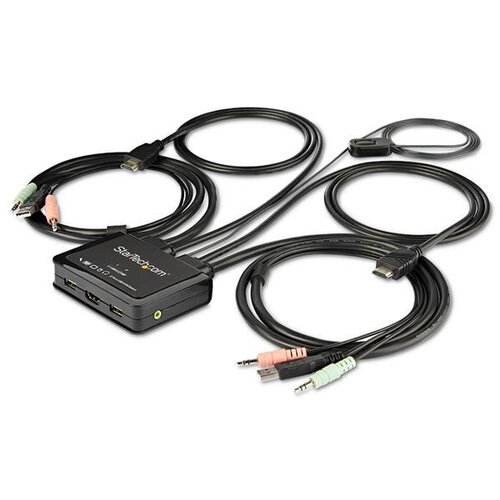 Conmutador StarTech.com – USB – HDMI – 3.5mm – Alimentado Vía USB – SV211HDUA4K