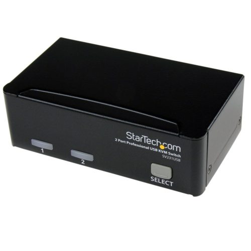 KVM StarTech.com – 3 Puertos VGA – 3x USB-A – 2x USB-B – SV231USB