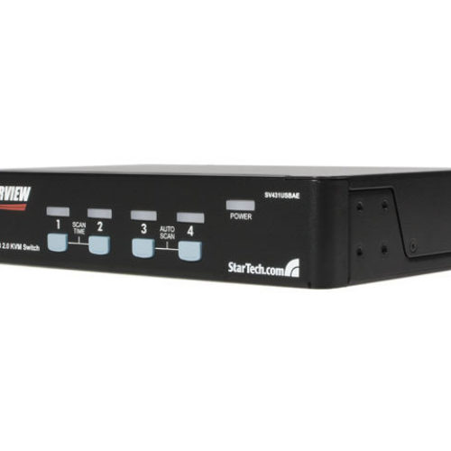 KVM StarTech.com – 4 Puertos VGA – 4x USB – 4x 3.5mm – SV431USBAE