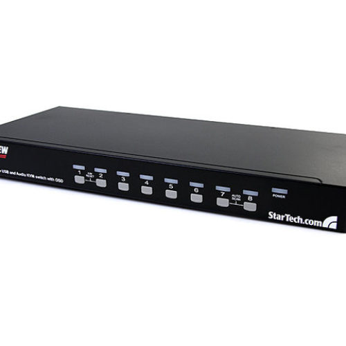 Conmutador Switch KVM StarTech.com SV831DUSBAU – 8 Puertos VGA – USB A – Audio – 1U Rack – SV831DUSBAU