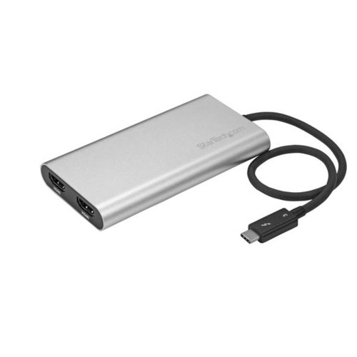 Adaptador de Vídeo StarTech.com – ThunderBolt 3 – USB-C a Doble HDMI – 4K 60Hz – Mac y Win – TB32HD24K60