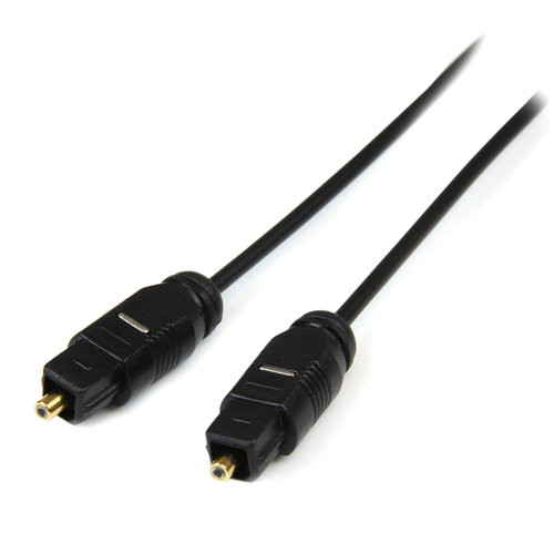 Cable StarTech.com 4.5m TosLink de Audio Digital Óptico SPDIF Delgado – Negro – THINTOS15
