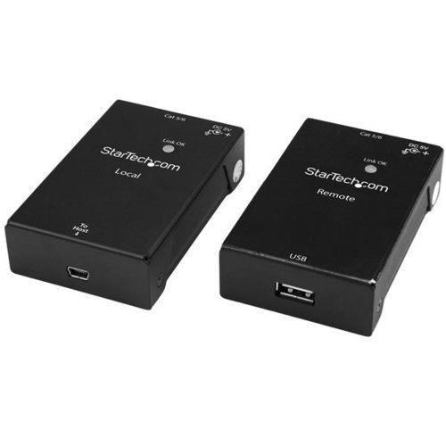 Extensor StarTech.com de 1 Puerto USB 2.0 por Cat5 o Cat6 – 50 metros – USB2001EXTV