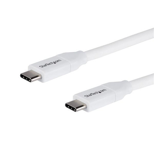 Cable StarTech.com USB2C5C2MW – USB-C – 2Mts – Blanco – USB2C5C2MW