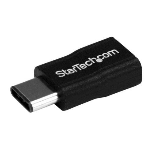 Adaptador StarTech.com – Conecta USB-C a Micro-USB 2.0 – Macho a Hembra – Negro – USB2CUBADP