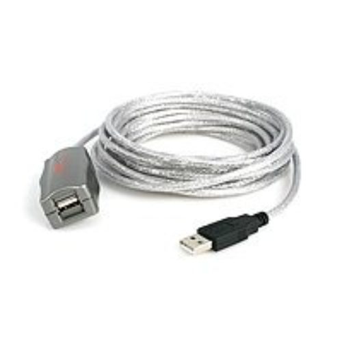 Cable StarTech.com – 4.5m – De Extensión Activo USB 2.0 – Macho a Hembra USB A – Gris – USB2FAAEXT15