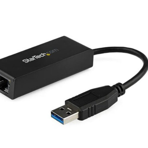 Adaptador Tarjeta StarTech.com USB 3.0 de Red Externa NIC a 1 Puerto Gigabit Ethernet – 1Gbps RJ45 USB-A – Negro – USB31000S
