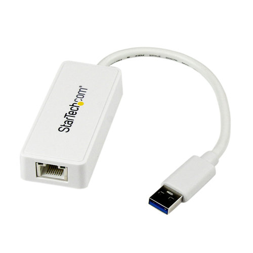 Tarjeta de RED Ethernet StarTech.com – 1 Puerto RJ45 – Externa – USB 3.0 – Blanco – USB31000SPTW