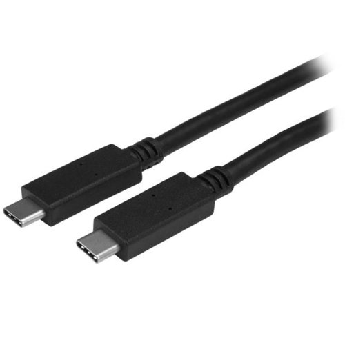 Cable StarTech.com USB315CC2M – USB tipo C con Entrega de Potencia – Macho a Macho – 2m – Negro – USB315CC2M
