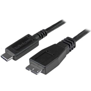 Cable Adaptador StarTech.com USB31CUB50CM - USB-C a USB Micro-B - 50cm - Negro - USB31CUB50CM