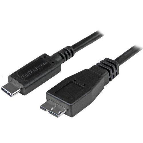 Cable Adaptador StarTech.com USB31CUB50CM – USB-C a USB Micro-B – 50cm – Negro – USB31CUB50CM