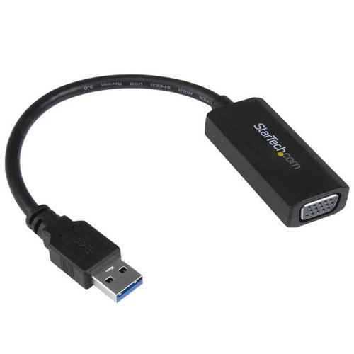 Adaptador de Video StarTech.com – USB 3.0 a VGA – Negro – USB32VGAV