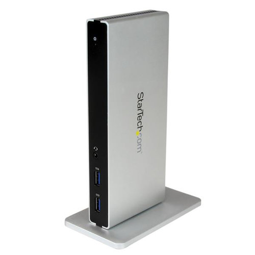 Docking Station StarTech.com USB3SDOCKDD – HDMI – VGA – DVI – Plata – USB3SDOCKDD