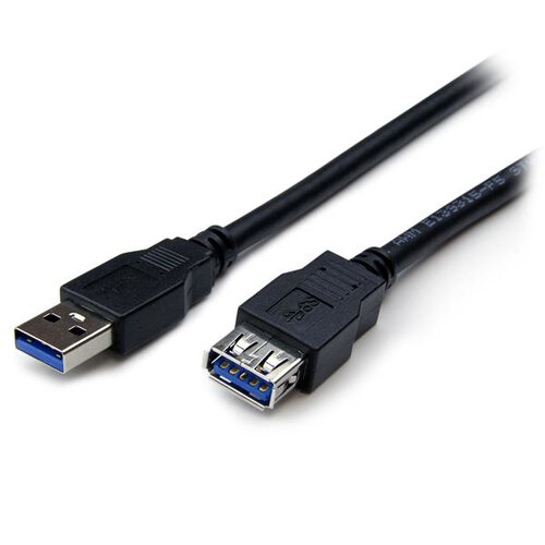 Cable Extensor USB StarTech.com – USB 3.0 – 2m  – USB a Macho a Hembra – USB3SEXT2MBK