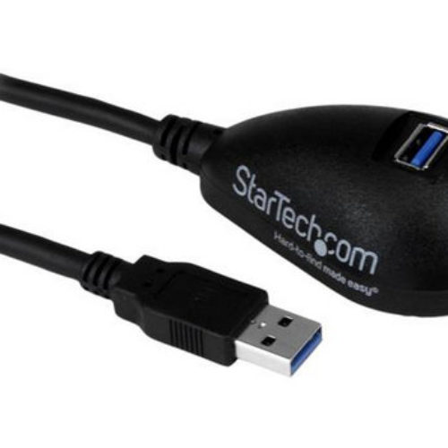 Cable StarTech.com USB3SEXT5DKB – Extensión USB 3.0 Tipo A – Macho a Hembra – 1.5Mts – USB3SEXT5DKB