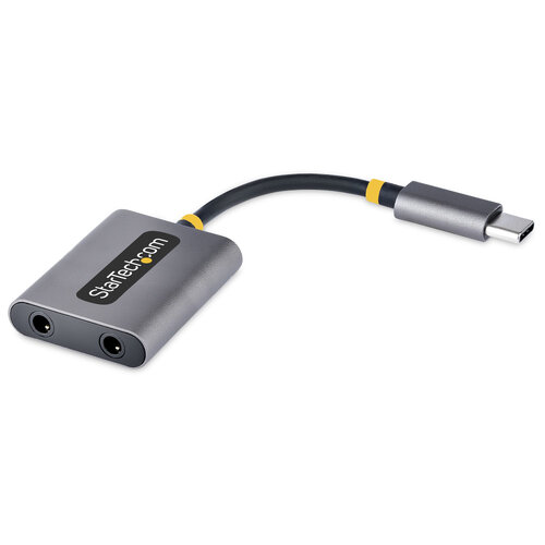 Divisor de Audio StarTech USBC-AUDIO-SPLITTER – USB C – 2x 3.55mm – USBC-AUDIO-SPLITTER