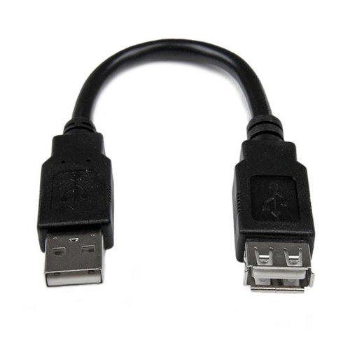 Cable Extensor StarTech.com – USB 2.0 – 15cm – USBEXTAA6IN