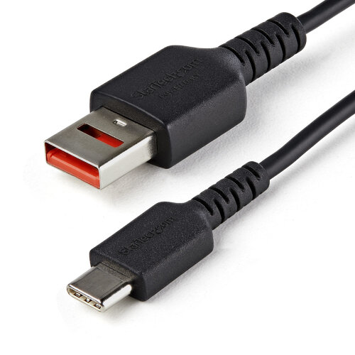 Cable de Carga StarTech.com – USB-A a USB-C – 1M – Con Bloqueo de Datos – USBSCHAC1M