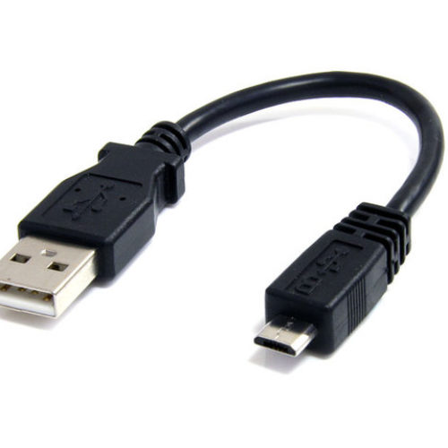 Cable Adaptador StarTech.com de 15cm USB A Macho a Micro USB B Macho para Teléfono Celular – Carga y Datos – UUSBHAUB6IN