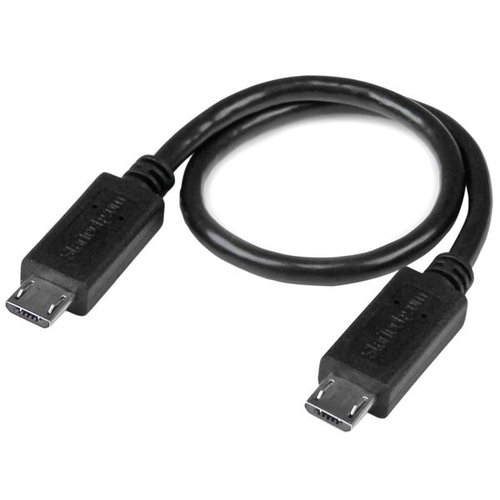 Cable StarTech.com USB OTG – 20cm – Adaptador Micro USB a Micro USB – Macho a Macho – UUUSBOTG8IN