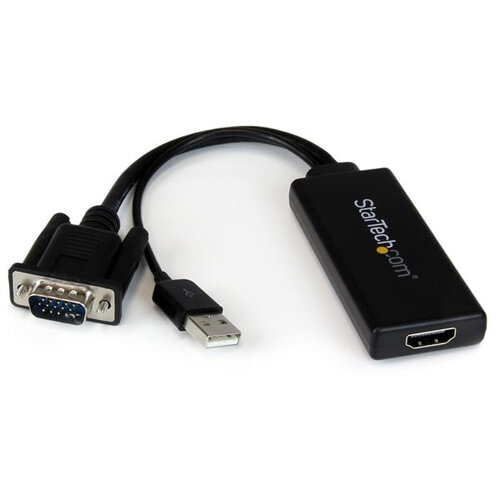 Convertidor StarTech.com VGA2HDU – VGA a HDMI – Negro – VGA2HDU