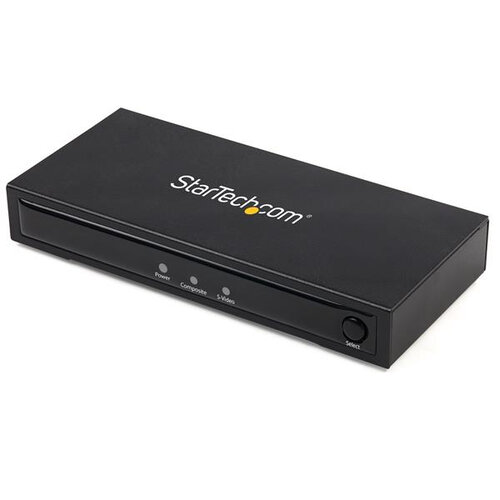 Adaptador S-Video StarTech.com VID2HDCON2 – S-Video a HDMI con Audio – 720p – VID2HDCON2