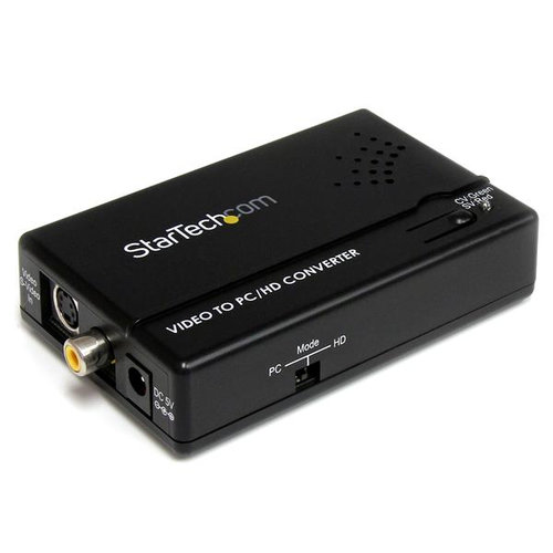 Adaptador Convertidor StarTech.com – S-video y RCA a VGA – VID2VGATV2