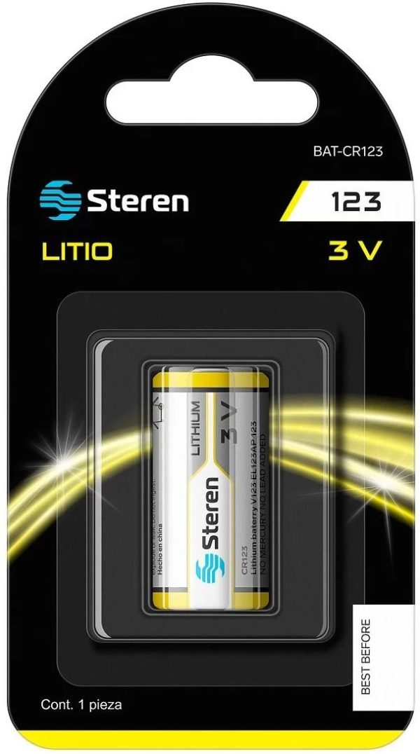 Pila Steren CR123 - 3V - 1400mAh - BAT-CR123