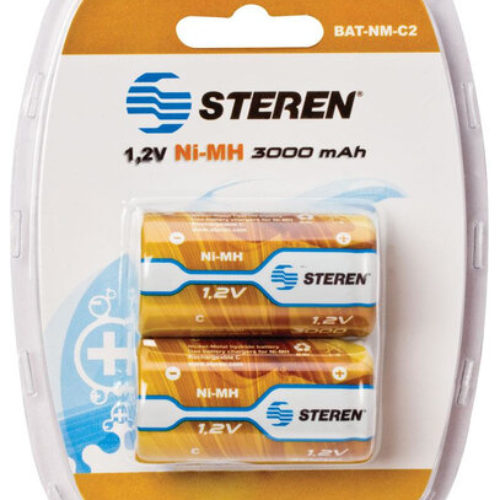 Pilas Steren BAT-NM-C2 – C – Recargable – 2 Piezas – BAT-NM-C2