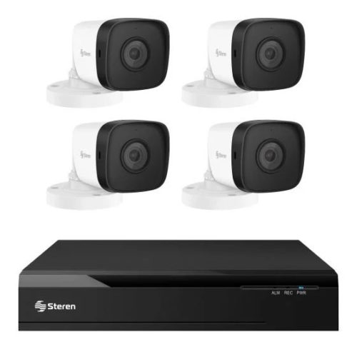Kit de Vigilancia Steren CCTV-944/HDD – DVR 6 Canales – 4 Cámaras – 1TB HDD – CCTV-944/HDD