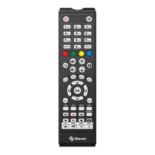 Control Remoto Steren RM-115 – Autoaprendizaje – Universal – Para Smart TV – RM-115