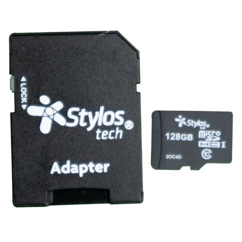 Memoria MicroSD Stylos STMS1281B – 128GB – Clase 10 – C/Adaptador – STMS1281B