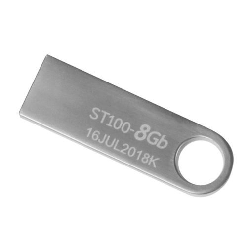 Memoria USB Stylos STMUSB1B – 8GB – USB 2.0 – Plata – STMUSB1B
