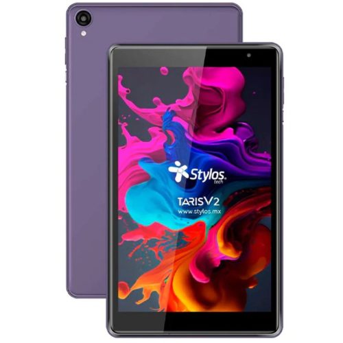 Tablet Stylos Taris V2 – 8″ – Quad Core – 2GB – 32GB – Cámaras 0.3MP/2MP – Android – Morado – STTA81M