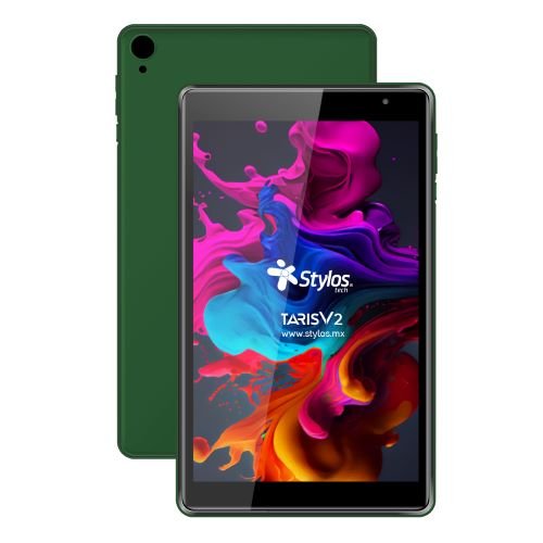 Tablet Stylos TARIS V2 – 8″ – Quad-Core – 2GB – 32GB – Cámara 0.3MP/2MP – Android – Verde – STTA81V