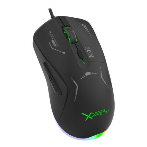 Mouse Gamer XZeal XST-401 – Alámbrico – 6 Botones – Negro – RGB – XSAMGA2B
