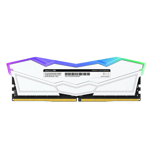 Memoria RAM TEAMGROUP T-FORCE Delta RGB – DDR5 – 32GB (2x 16GB) – 5600MHz – UDIMM – para PC – Blanco – FF4D532G5600HC36BDC01