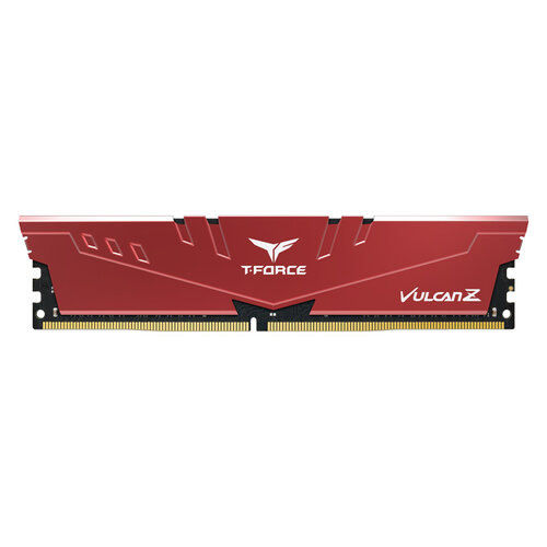 Memoria RAM TEAMGROUP T-Force Vulcan Z – DDR4 – 16GB – 3200MHz – UDIMM – Rojo – Para PC – TLZRD416G3200HC16F01