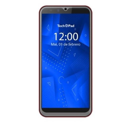 Smartphone TechPad M5GO – 5.5″ – SC7731 QuadCore – 1GB – 8GB – Cámaras 5MP/8MP – Android – Rojo – CEL M5 GO ROJO