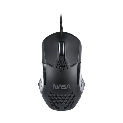 Mouse Gamer TechZone Nasa – Alámbrico – 7 Botones – Negro – NS-GM01