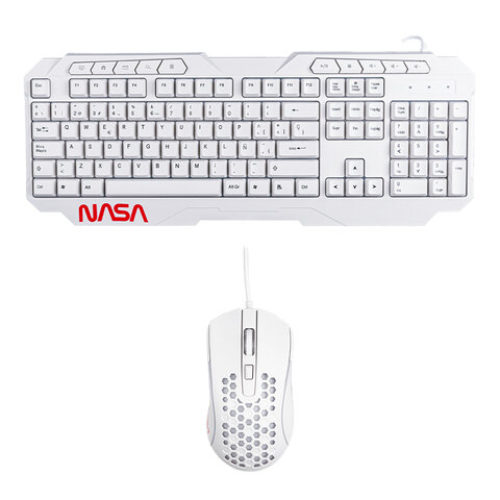 Kit Gamer TechZone NS_GC01 – Teclado – Mouse – Alámbrico – Español – Blanco – NS_GC01